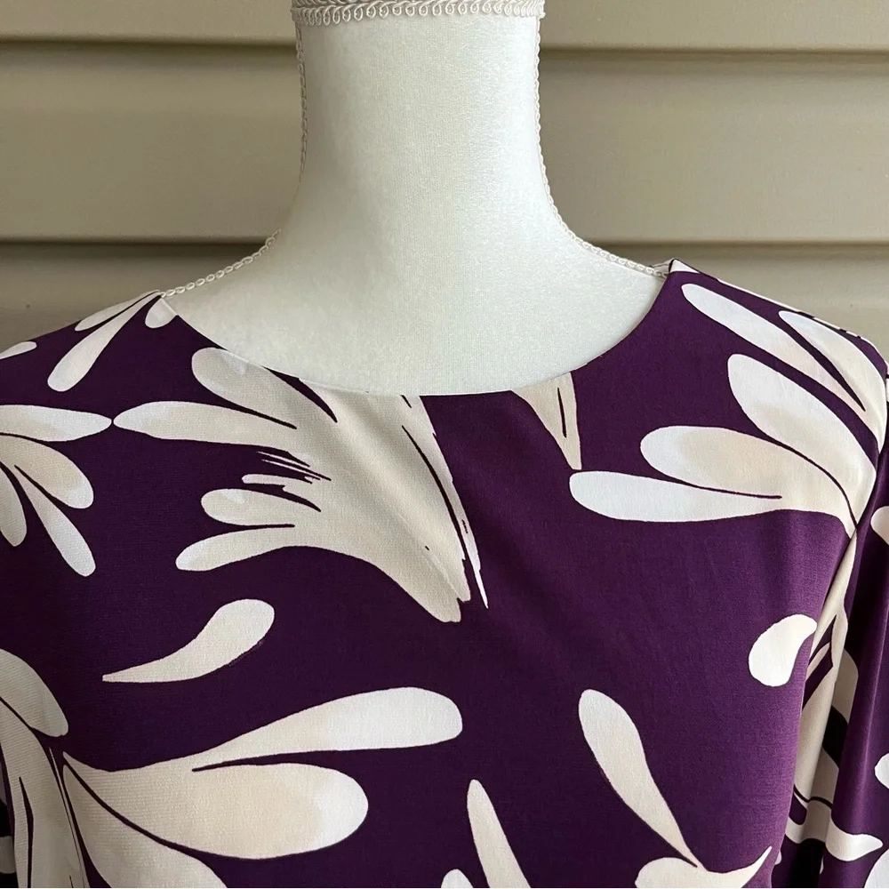 •Maggy London• Long Sleeve Side Twist Knit Dress - Size 18W - Picture 3 of 9